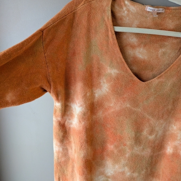 Tempo Paris V neck Silk Blend Sweater M/L - Picture 6 of 12